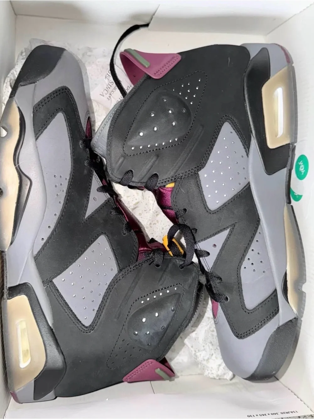 Jordan men’s High-Top Sneakers in Gray and Pink
